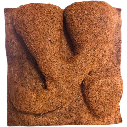 Panneau de fond en fibre de coco avec support pour plantes